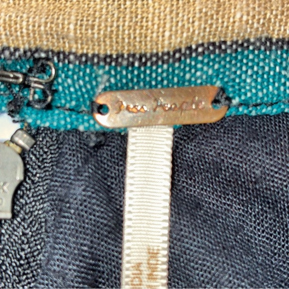 Free People Multicolor striped A-line mini skirt Size 8 - Picture 5 of 6